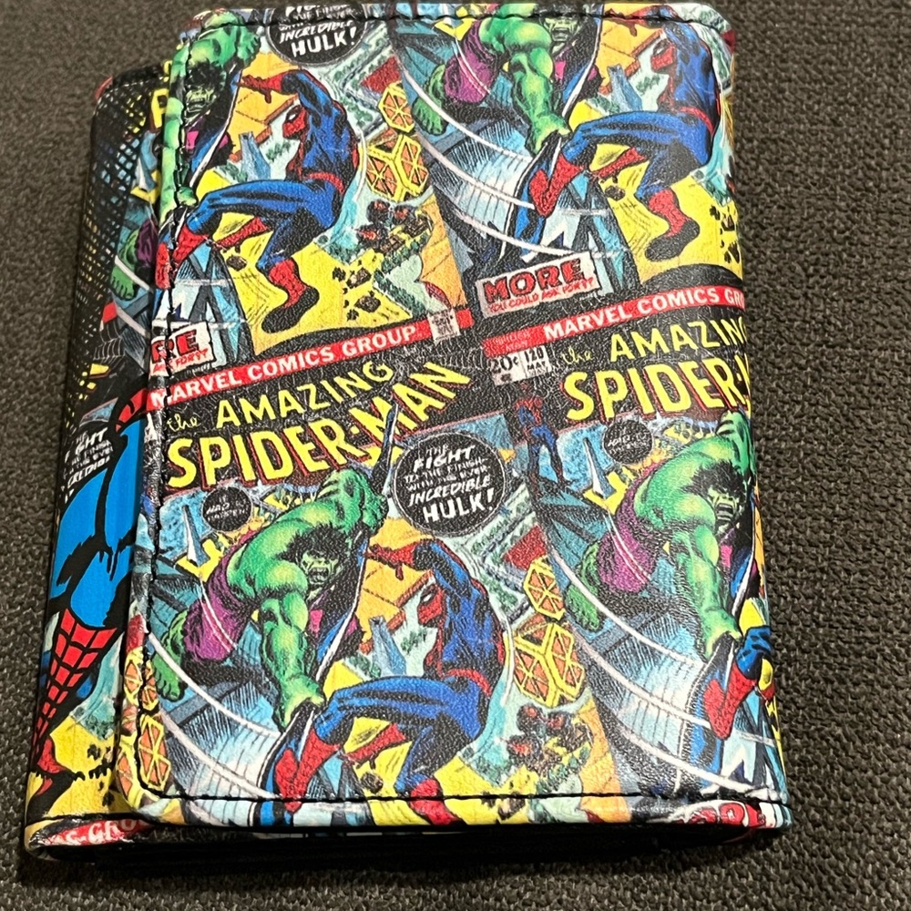 Marvel Spider-Man Comic Money Tri-fold wallet- Multicolor